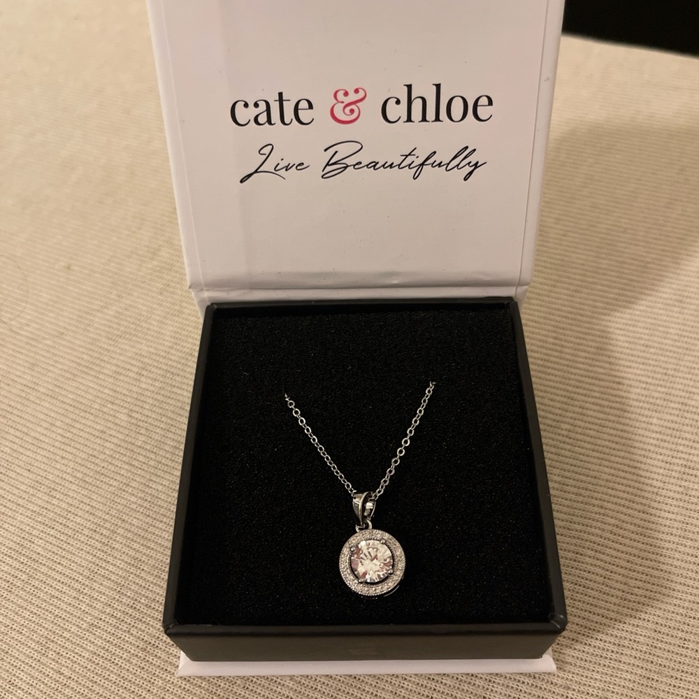 Cate & Chloe Silver Pendant Necklace